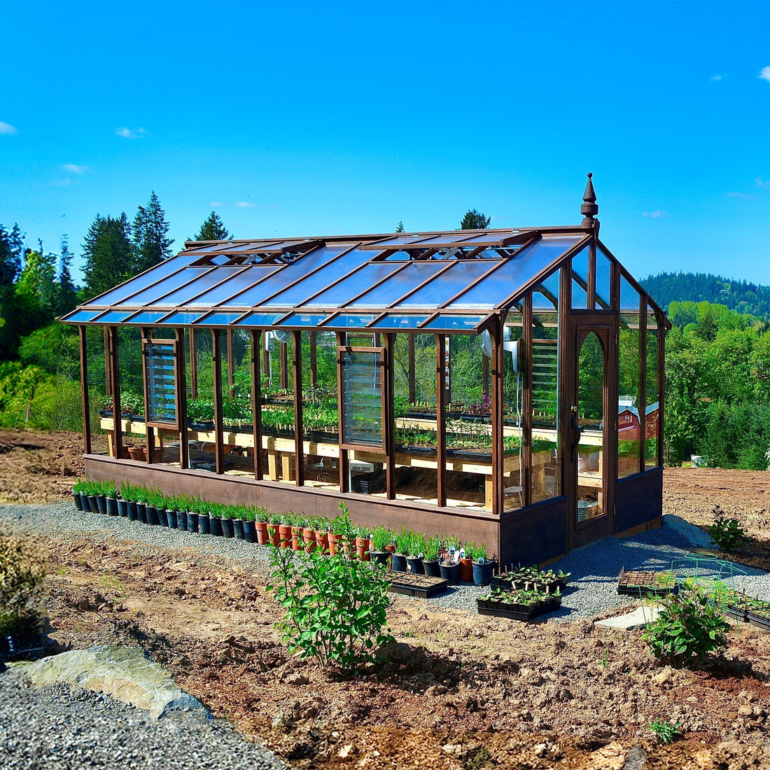 Wood Seed Starting Greenhouse