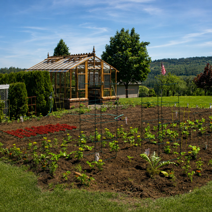 Artisan – Luxury Greenhouse Handcrafted in Redwood with Tall Glass Walls