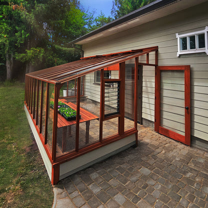 Garden Sunroom – Luxury Lean-To Greenhouse for All-Season Living