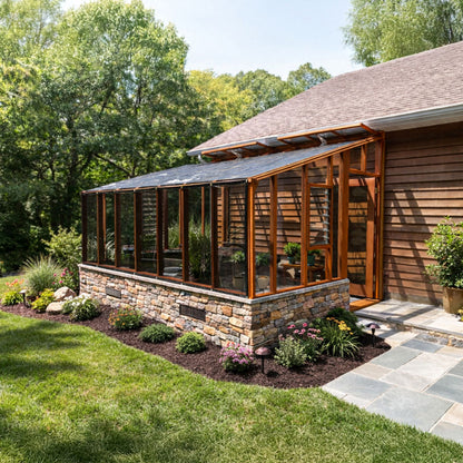 Garden Sunroom – Luxury Lean-To Greenhouse for All-Season Living