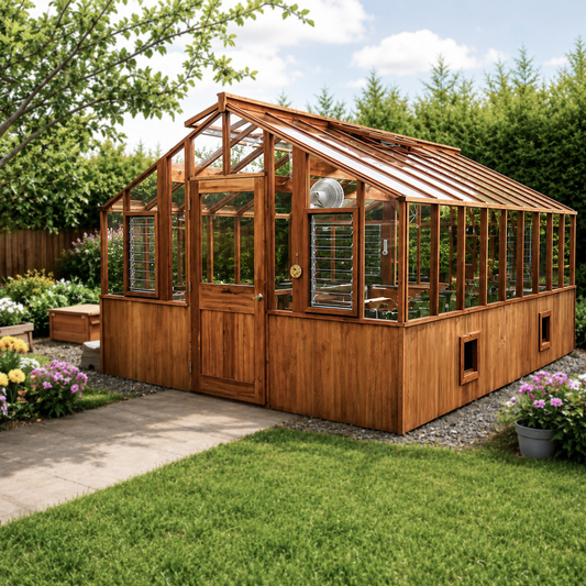 Heirloom – Classic Luxury Redwood Greenhouse with Timeless Design