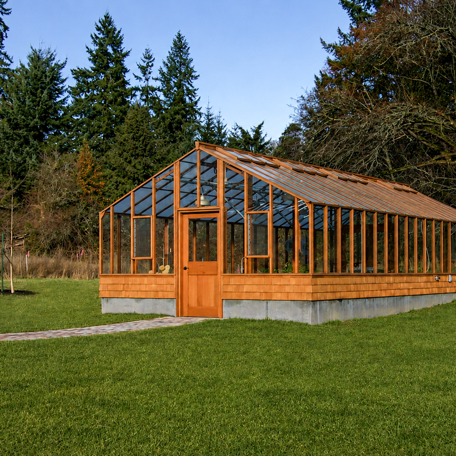 Heirloom – Classic Luxury Redwood Greenhouse with Timeless Design