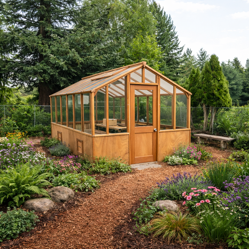 Heirloom – Classic Luxury Redwood Greenhouse with Timeless Design
