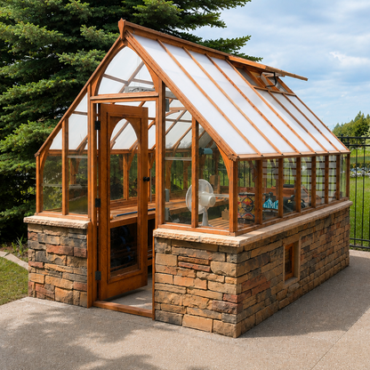 Tudor – Luxury Greenhouse with Steep Roofline and Architectural Detail