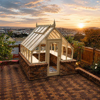 Tudor – Luxury Greenhouse with Steep Roofline and Architectural Detail