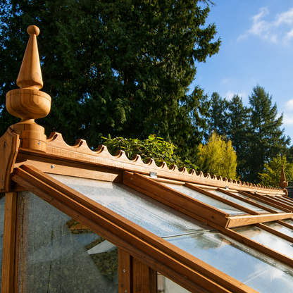 Artisan – Luxury Greenhouse Handcrafted in Redwood with Tall Glass Walls